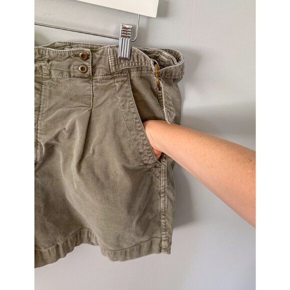 Anthropologie Olive Green Liza Utility Shorts - Picture 8 of 11